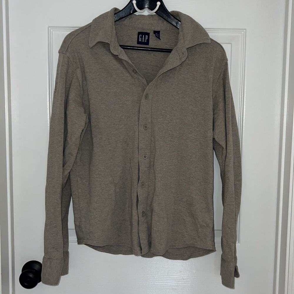 Gap Men knit cotton button down